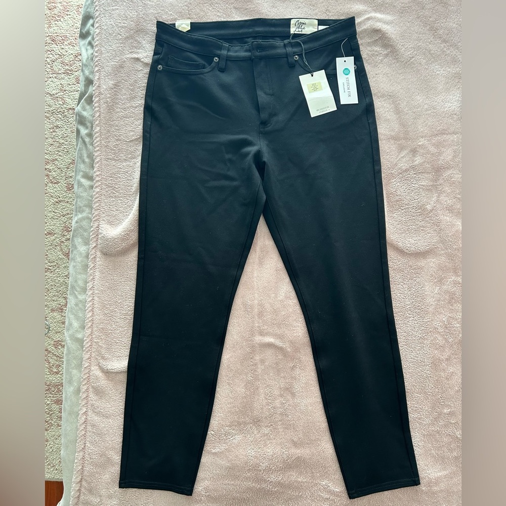 NWT Cosmic Blue Love- Stitch Fix all black pants size 32
